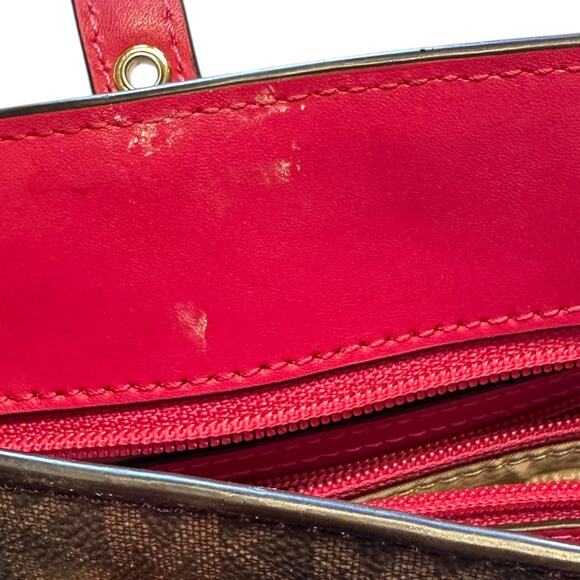 Michael Kors Floral Pink and Grey Cherry Blossom Large Tote - Picture 9 of 11